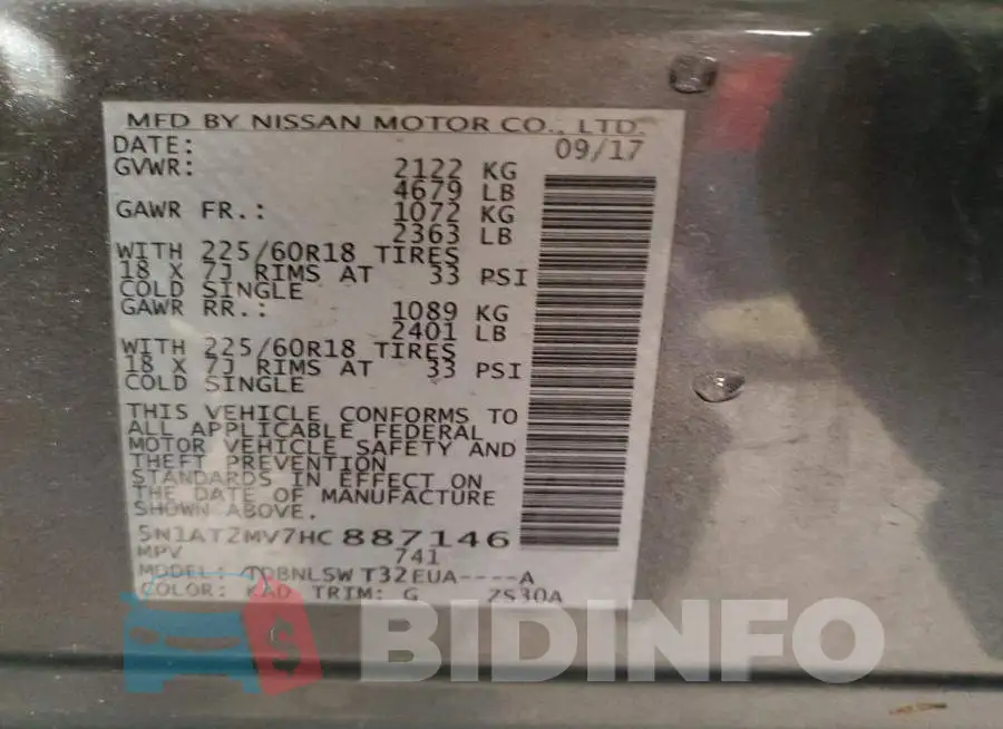 5N1AT2MV7HC887146 Photo# 14