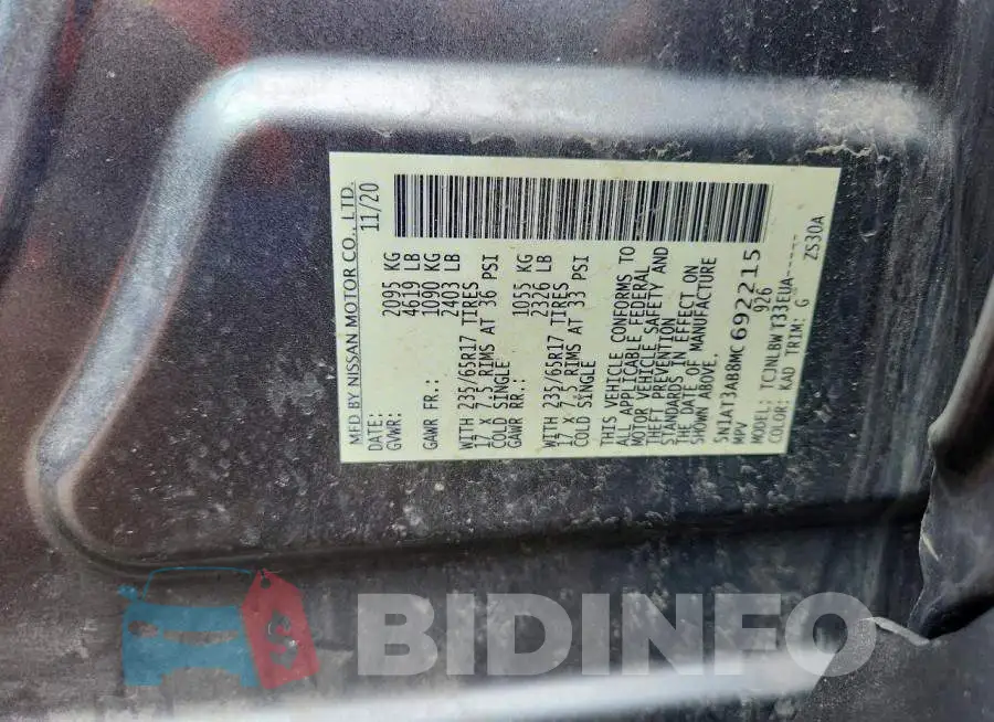 5N1AT3AB8MC692215 Photo# 13