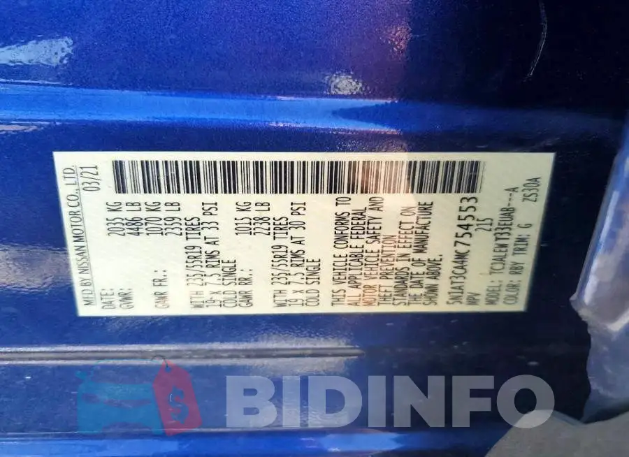 5N1AT3CA4MC754553 Photo# 14