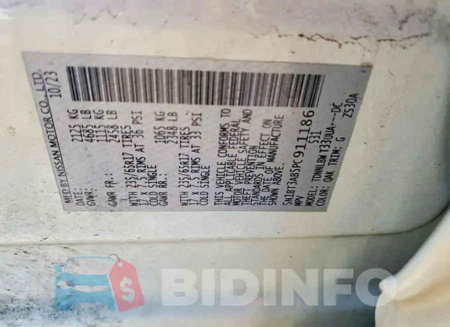 5N1BT3AB5PC911186 Photo# 13