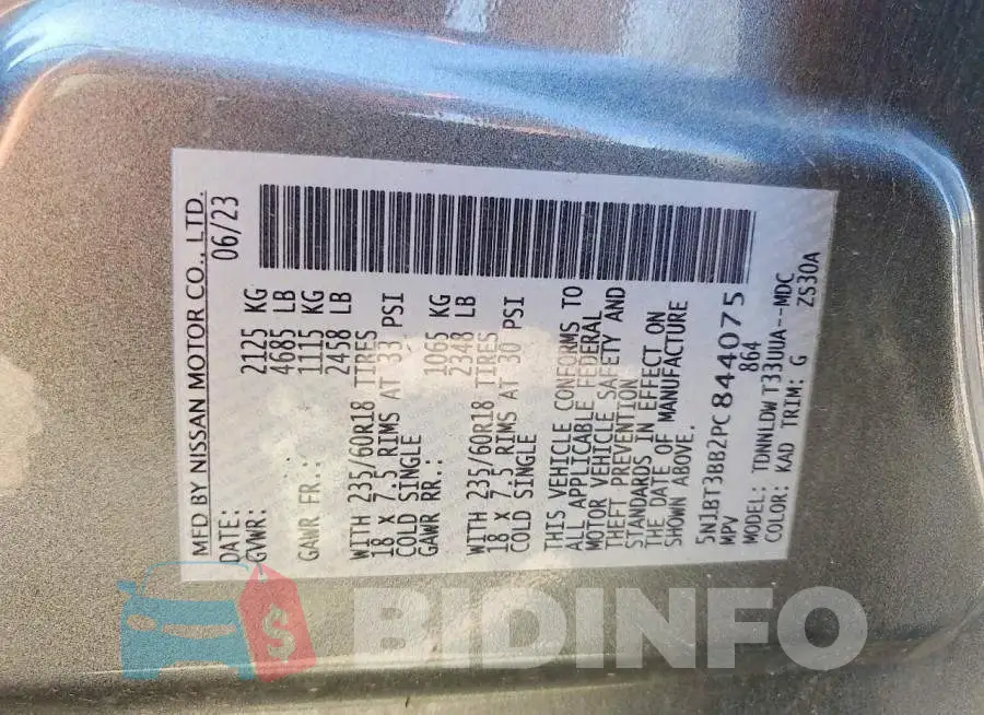 5N1BT3BB2PC844075 Photo# 12