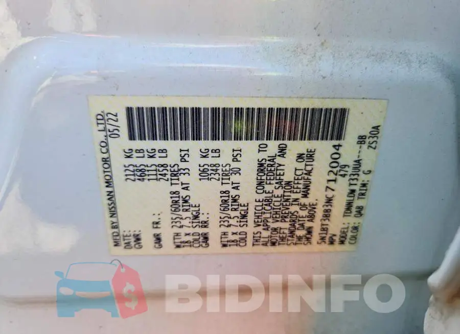5N1BT3BB3NC712004 Photo# 13