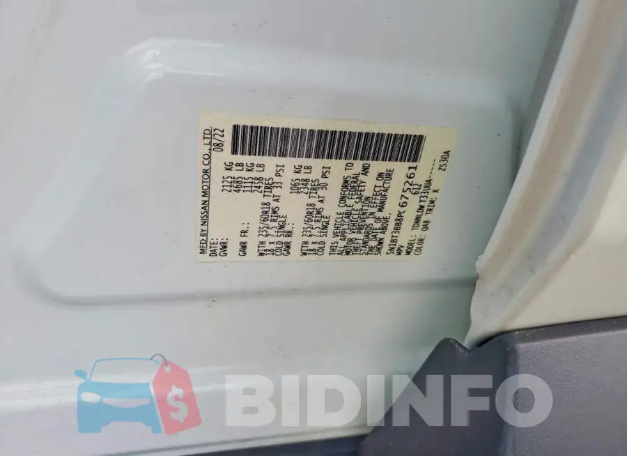 5N1BT3BB8PC675261 Photo# 13