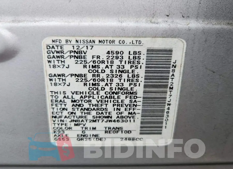 JN8AT2MT7JW463011 Photo# 14