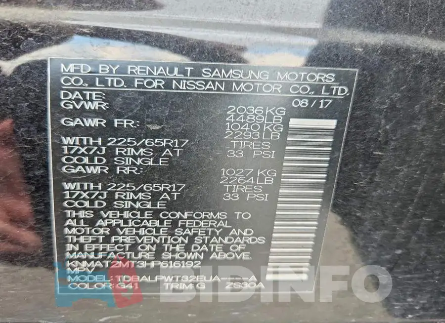 KNMAT2MT3HP616192 Photo# 13