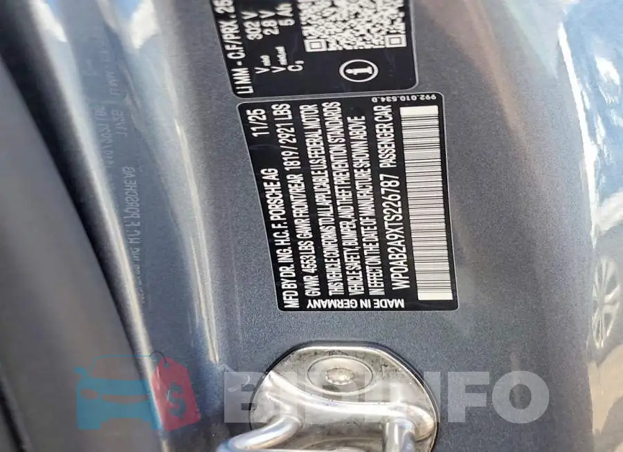 WP0AB2A9XTS226787 Photo# 12