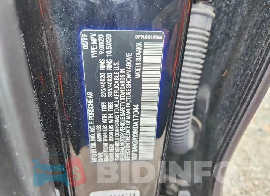 WP1AA2AYXKDA17044 Photo# 13
