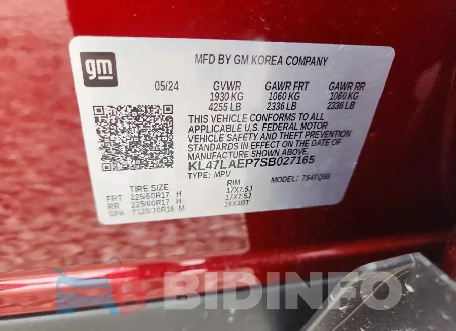 KL47LAEP7SB027165 Photo# 12