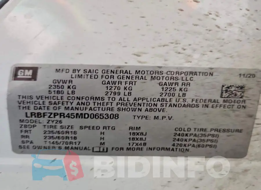 LRBFZPR45MD065308 Photo# 12