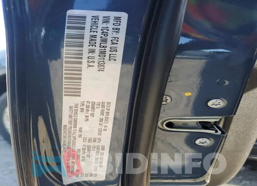 1C4PJMLB1MD113874 Photo# 13