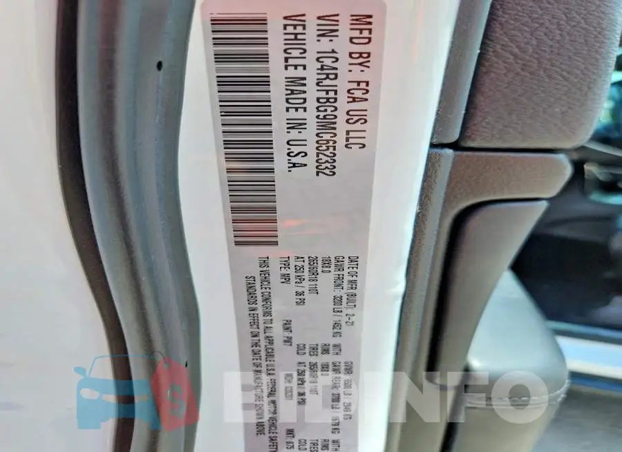 1C4RJFBG9MC652332 Photo# 13