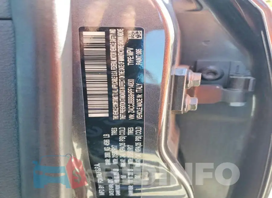 ZACCJBBB9HPF14830 Photo# 12