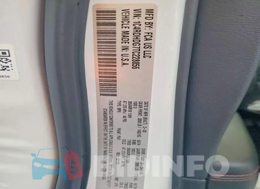 1C4RDHDG7TC228856 Photo# 13