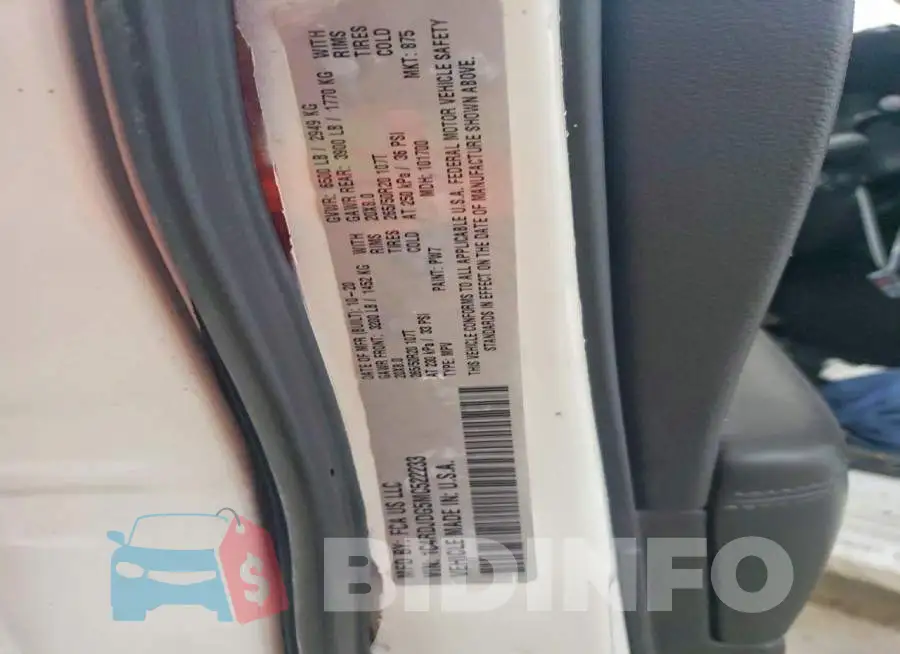 1C4RDJDG5MC522233 Photo# 13