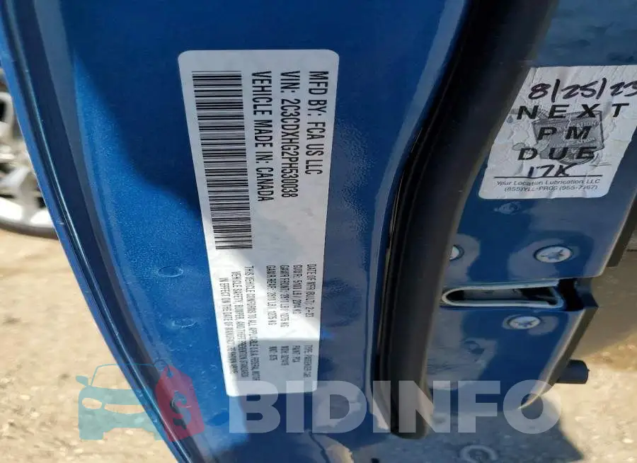 2C3CDXHG2PH530038 Photo# 12