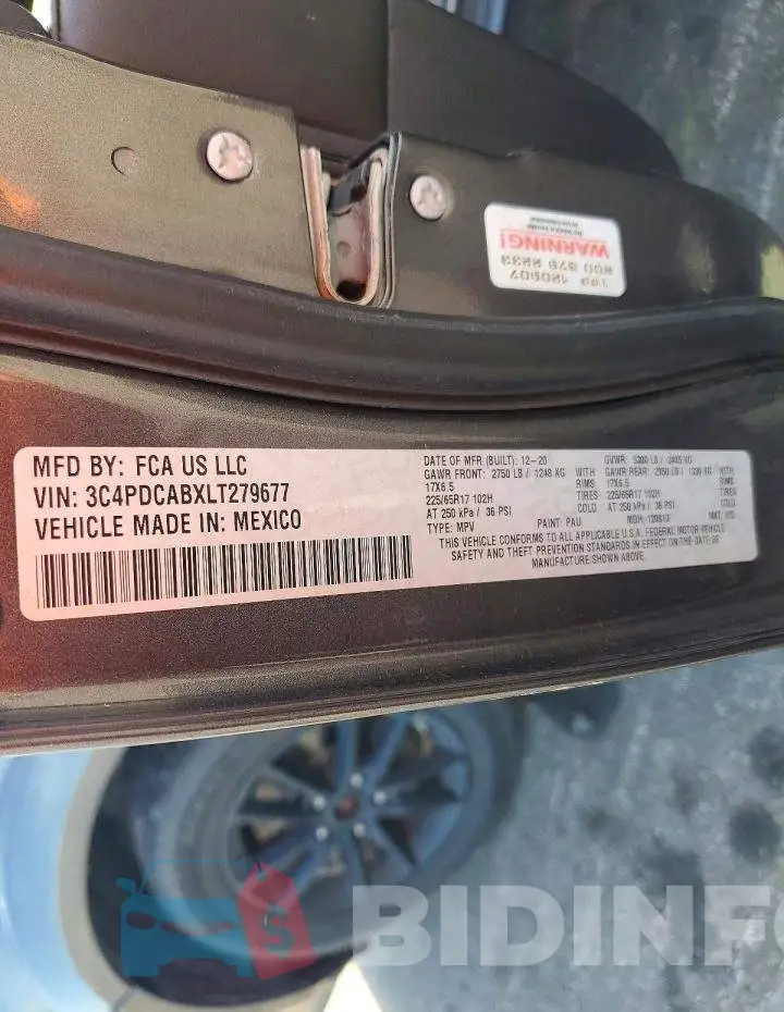 3C4PDCABXLT279677 Photo# 12