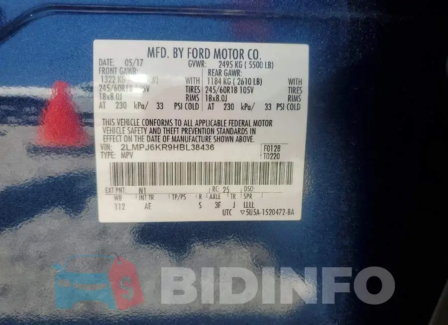 2LMPJ6KR9HBL38436 Photo# 12