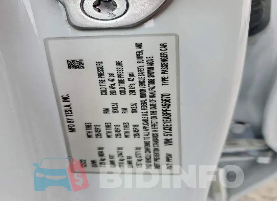 5YJ3E1EA8PF456670 Photo# 12
