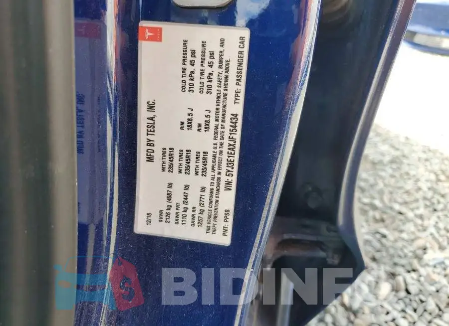 5YJ3E1EAXJF154434 Photo# 13