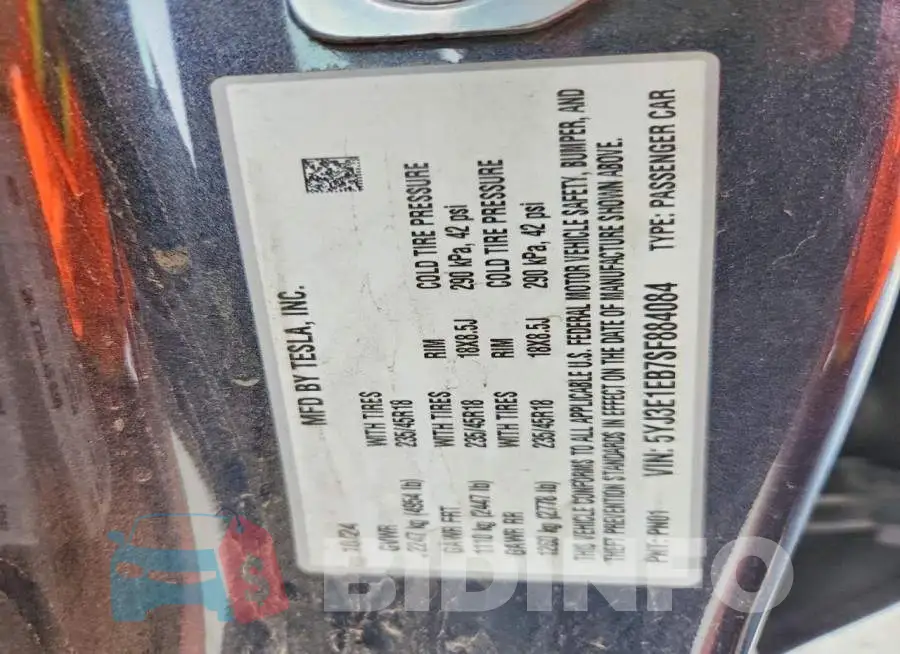 5YJ3E1EB7SF884084 Photo# 12