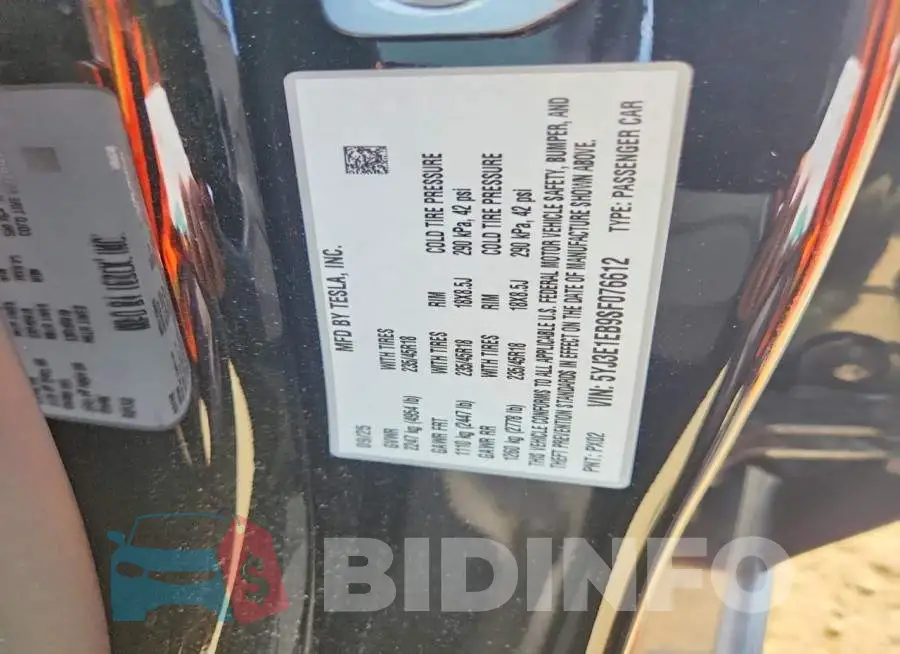 5YJ3E1EB9SF076612 Photo# 12
