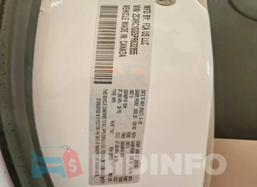 2C4RC1GG5PR632855 Photo# 13
