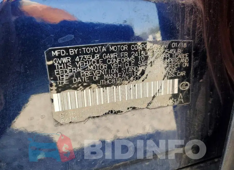 JTHC81D23J5028613 Photo# 13