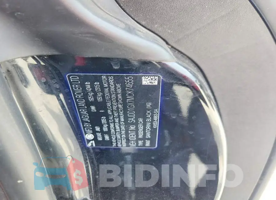 SAJDD1GX7MCK74655 Photo# 13