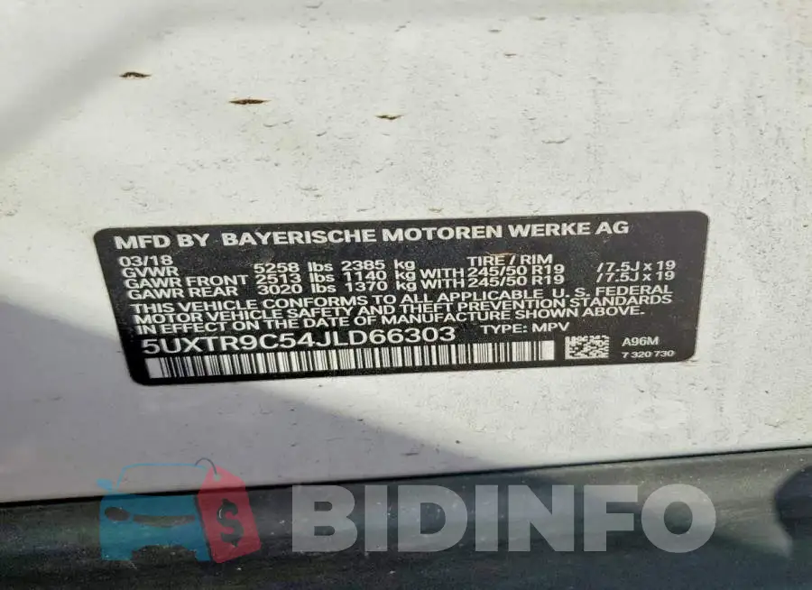 5UXTR9C54JLD66303 Photo# 12