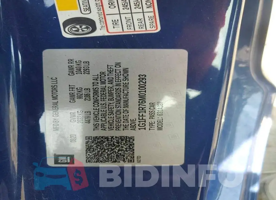 1G1FF1R76M0100293 Photo# 12