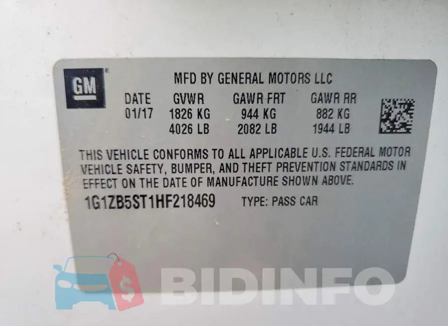 1G1ZB5ST1HF218469 Photo# 12