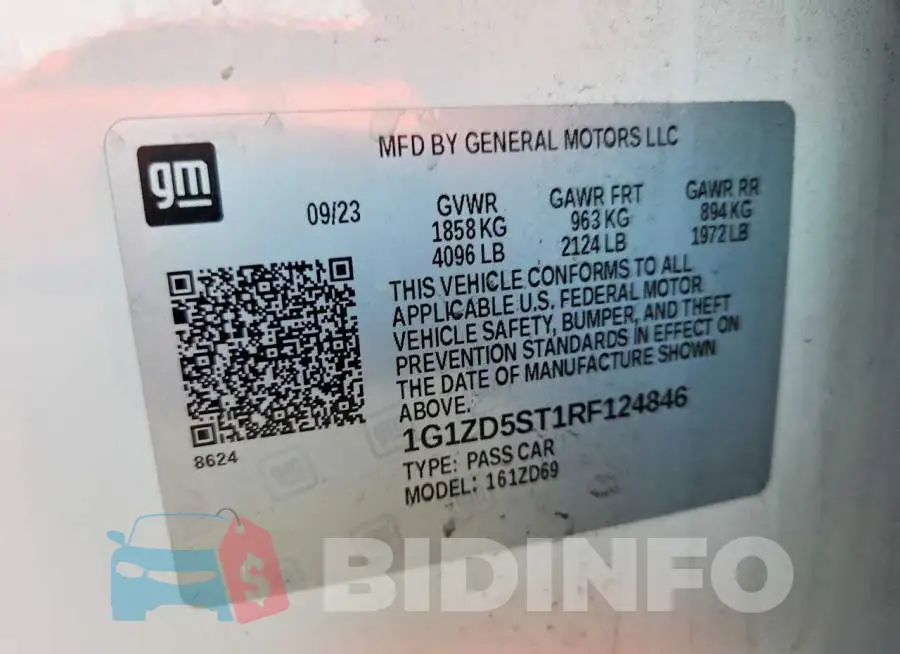 1G1ZD5ST1RF124846 Photo# 13