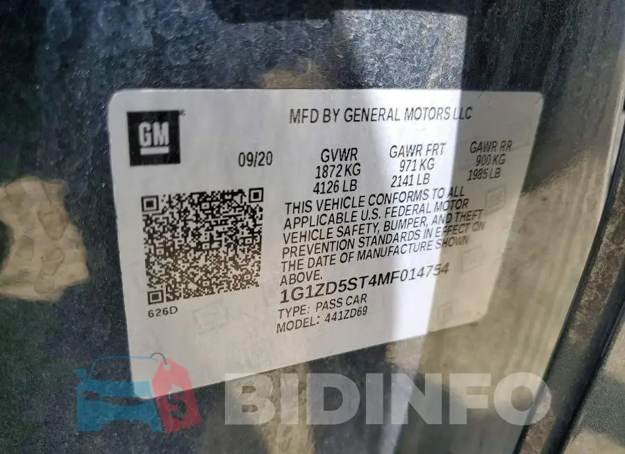 1G1ZD5ST4MF014754 Photo# 12