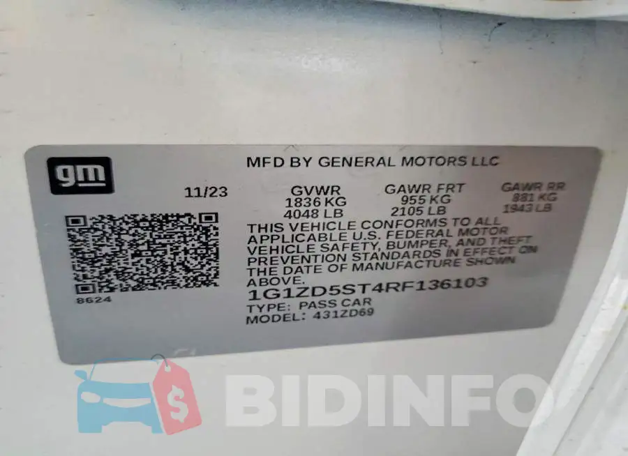1G1ZD5ST4RF136103 Photo# 12