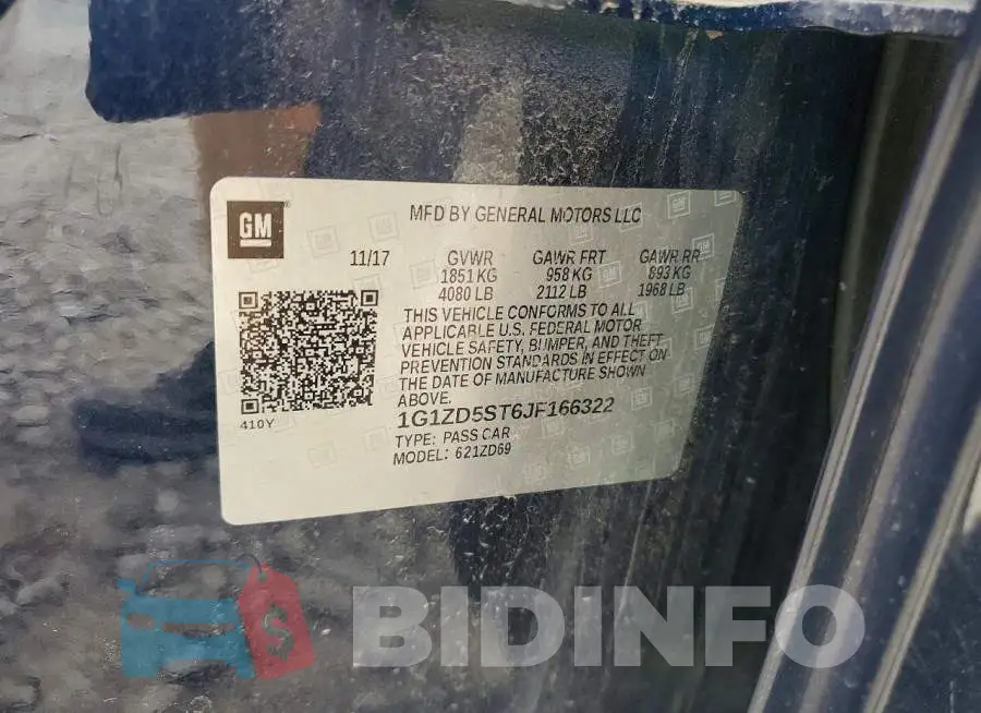 1G1ZD5ST6JF166322 Photo# 12