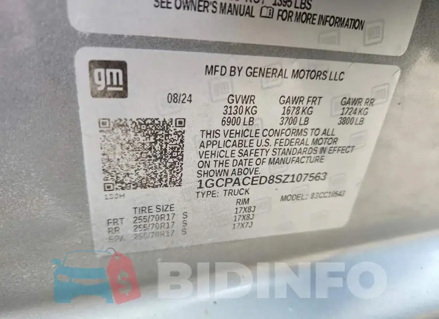 1GCPACED8SZ107563 Photo# 12