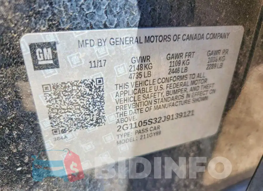 2G1105S32J9139121 Photo# 12