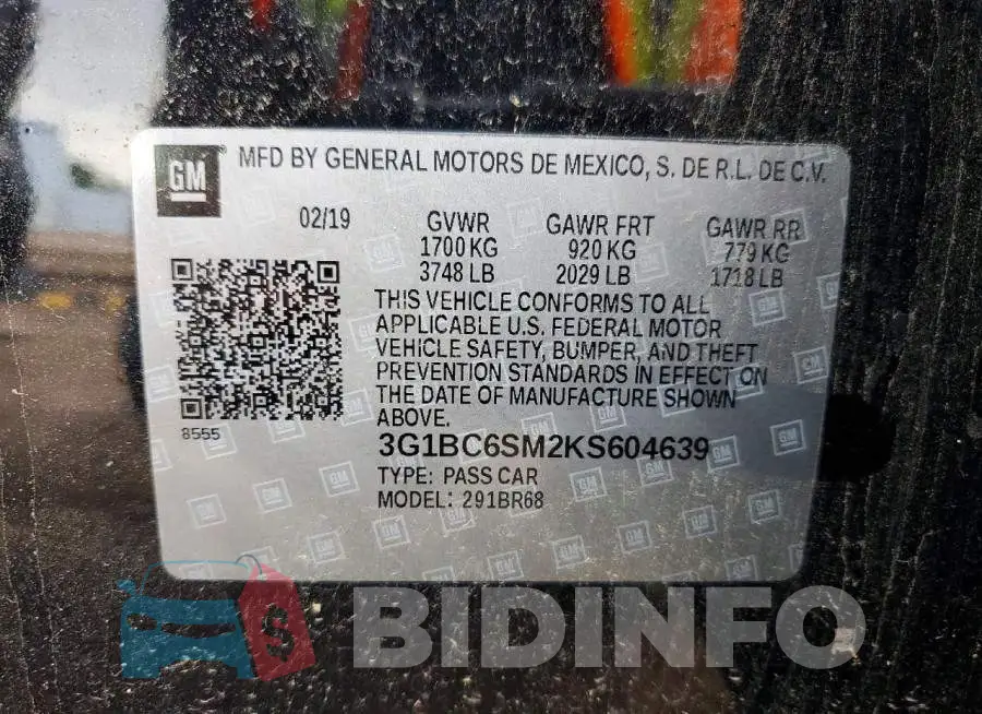 3G1BC6SM2KS604639 Photo# 12