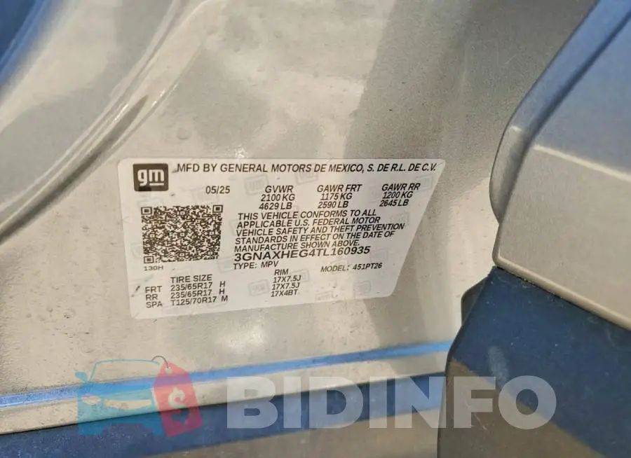 3GNAXHEG4TL160935 Photo# 12