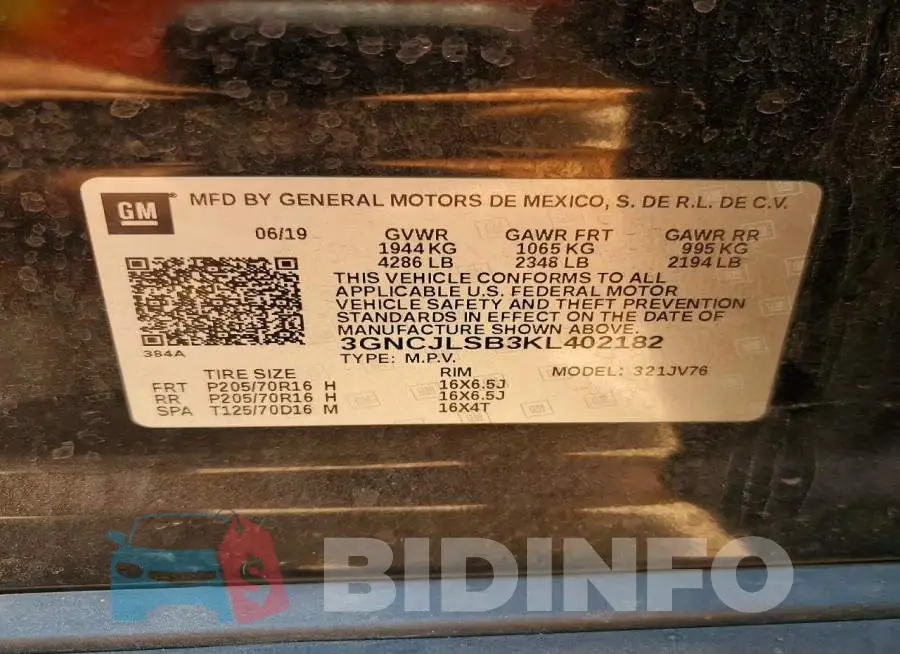 3GNCJLSB3KL402182 Photo# 13