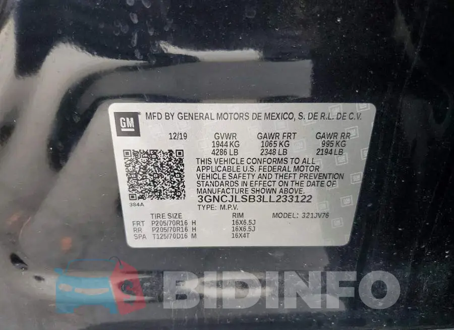 3GNCJLSB3LL233122 Photo# 13