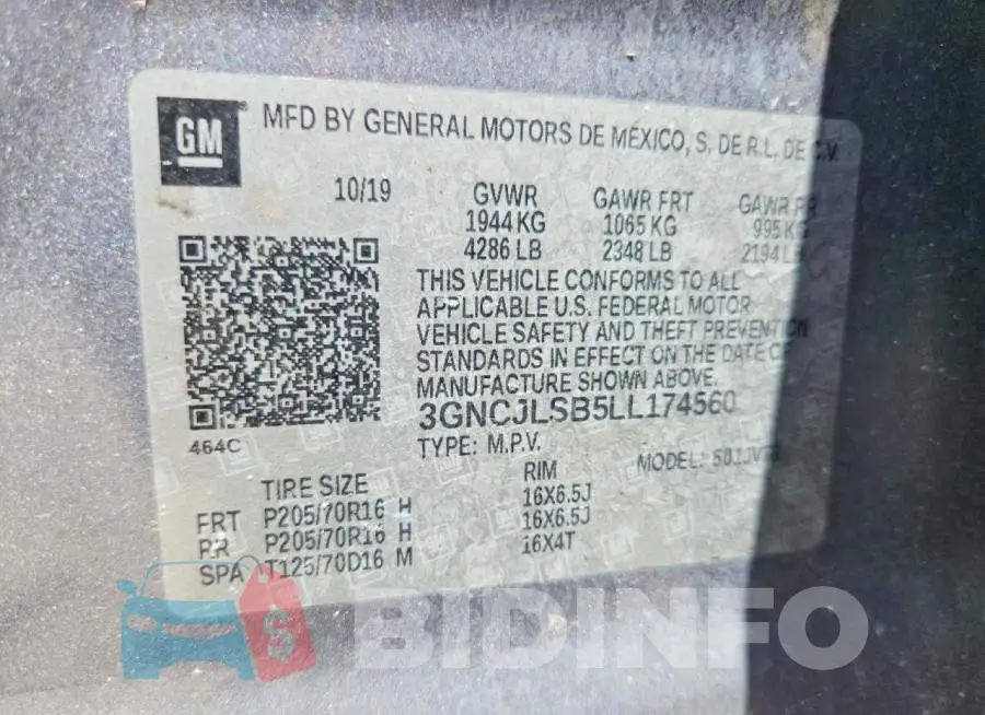 3GNCJLSB5LL174560 Photo# 13