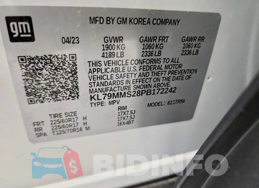 KL79MMS28PB172242 Photo# 13