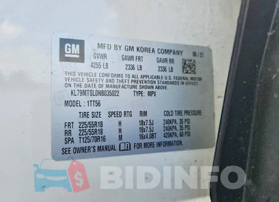 KL79MTSL0NB035022 Photo# 13