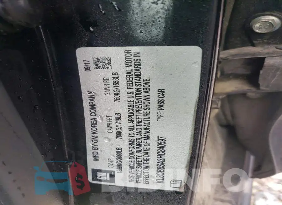 KL8CB6SA3HC840597 Photo# 13