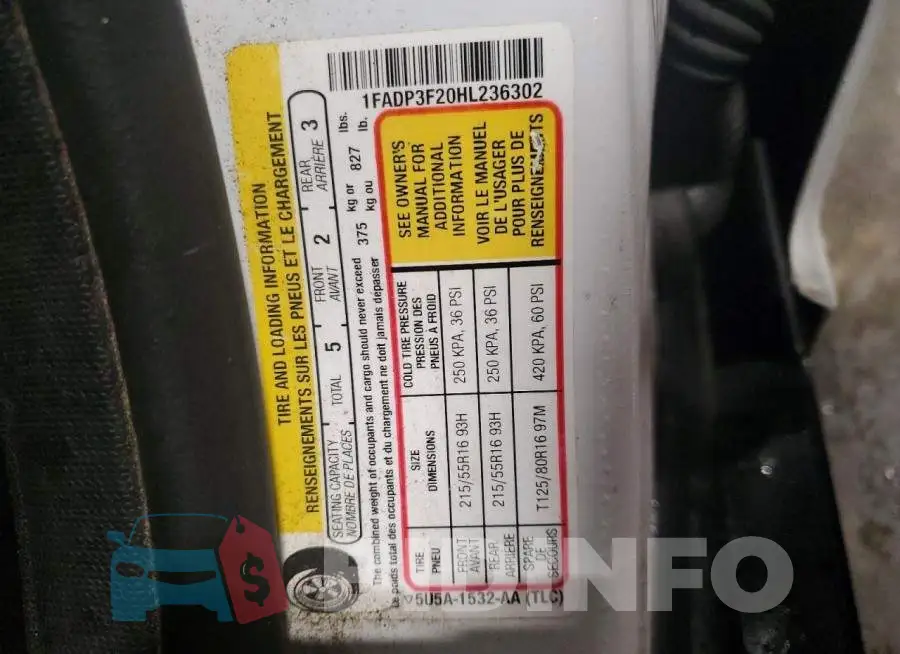 1FADP3F20HL236302 Photo# 13