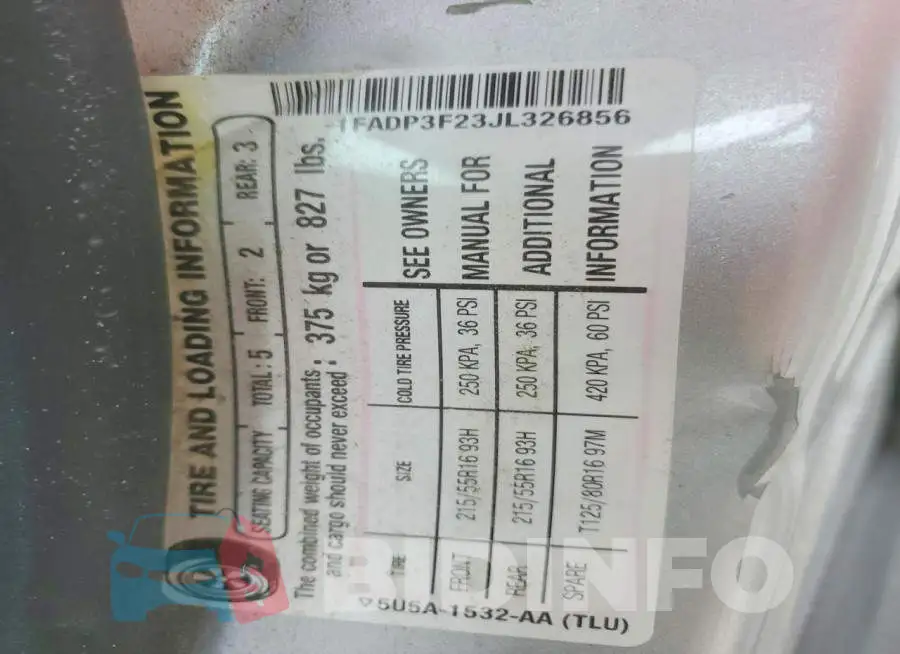 1FADP3F23JL326856 Photo# 12