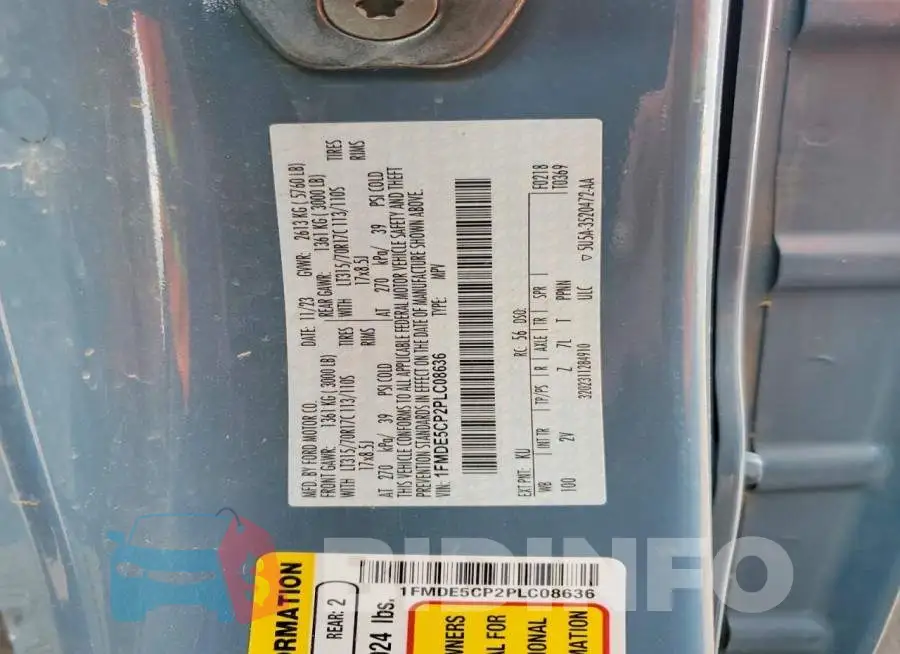 1FMDE5CP2PLC08636 Photo# 14