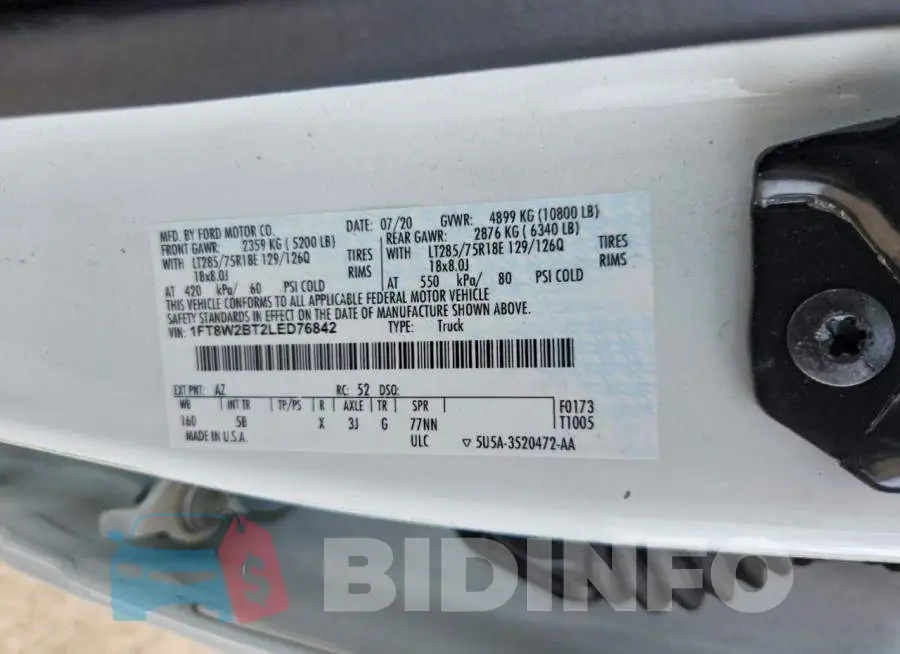 1FT8W2BT2LED76842 Photo# 12