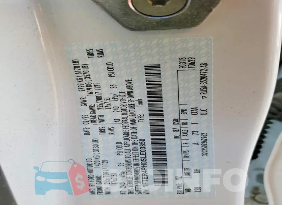 1FTER4PH0SLE03850 Photo# 12